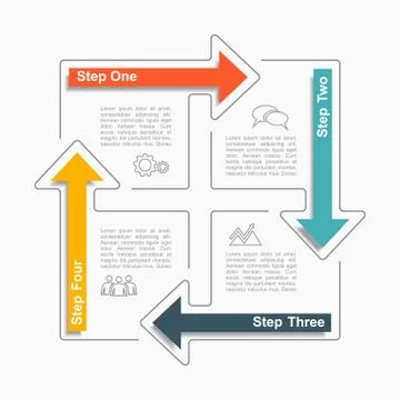 Infographic template. Vector illustration. Can be used for workflow layout 스톡 일러스트