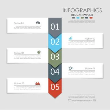Infographic template. Vector illustration. Can be used for workflow layout Illustrazione stock