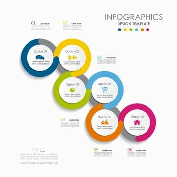 Infographic template. Vector illustration. Can be used for workflow layout Illustrazione stock