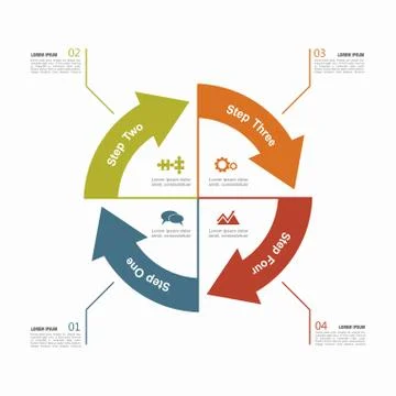 Infographic template. Vector illustration. Can be used for workflow layout Stockillustratie