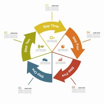 Infographic template. Vector illustration. Can be used for workflow layout 스톡 일러스트