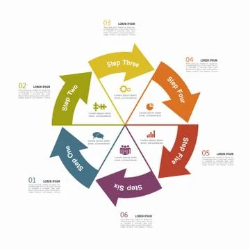 Infographic template. Vector illustration. Can be used for workflow layout Stock Illustration