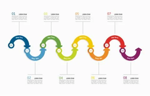 Infographic template. Vector illustration. Can be used for workflow layout Stock Illustration