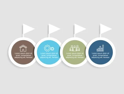 Infographic template. Vector illustration. Can be used for workflow layout Stock Illustration