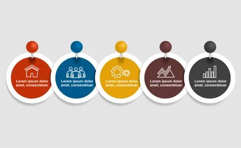 Infographic template. Vector illustration. Can be used for workflow layout Stock Illustration