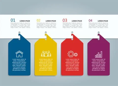 Infographic template. Vector illustration. Can be used for workflow layout Stock Illustration