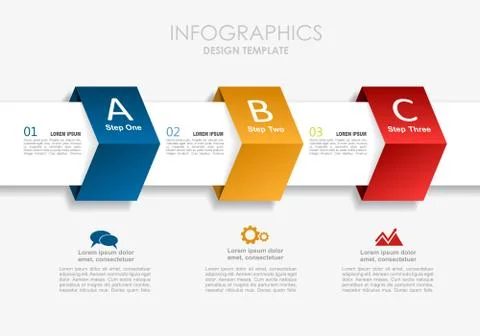 Infographic template. Vector illustration. Can be used for workflow layout Stock Illustration