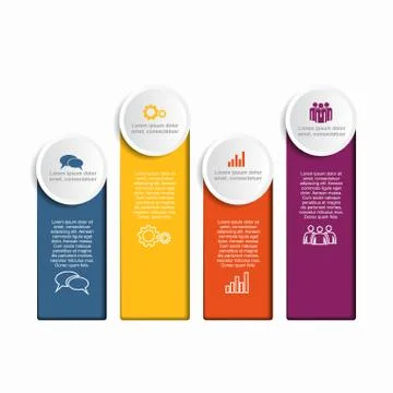 Infographic template. Vector illustration. Can be used for workflow layout Illustrazione stock