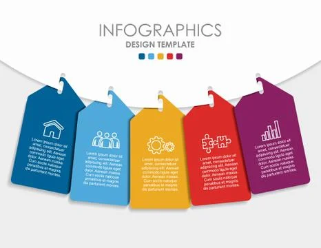 Infographic template. Vector illustration. Can be used for workflow layout 스톡 일러스트