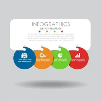 Infographic template. Vector illustration. Can be used for workflow layout 스톡 일러스트