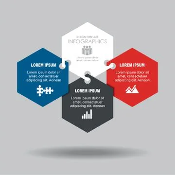Infographic template. Vector illustration. Can be used for workflow layout 스톡 일러스트