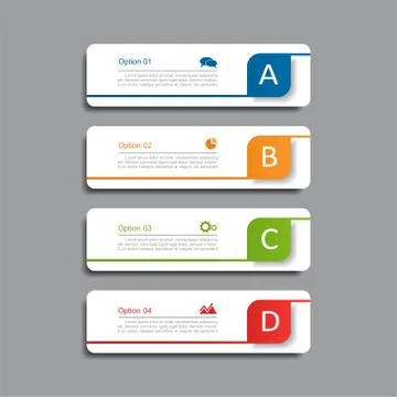 Infographic template. Vector illustration. Can be used for workflow layout Illustrazione stock