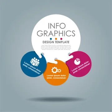 Infographic template. Vector illustration. Can be used for workflow layout Stock Illustration