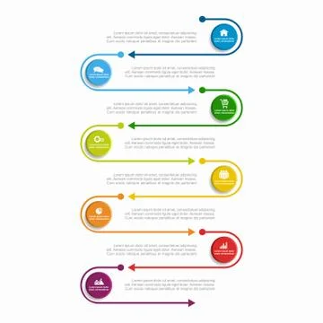 Infographic template. Vector illustration. Can be used for workflow layout Stock Illustration