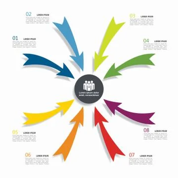 Infographic template. Vector illustration. Can be used for workflow layout 스톡 일러스트
