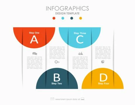 Infographic template. Vector illustration. Can be used for workflow layout 스톡 일러스트