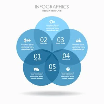 Infographic template. Vector illustration. Can be used for workflow layout Illustrazione stock