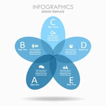 Infographic template. Vector illustration. Can be used for workflow layout Illustrazione stock