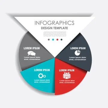Infographic template. Vector illustration. Can be used for workflow layout Illustrazione stock