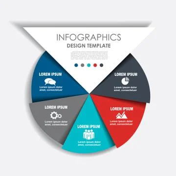 Infographic template. Vector illustration. Can be used for workflow layout 스톡 일러스트