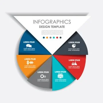 Infographic template. Vector illustration. Can be used for workflow layout Stock Illustration