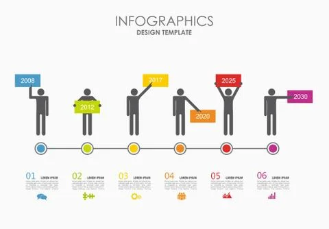 Infographic template. Vector illustration. Can be used for workflow layout Illustrazione stock