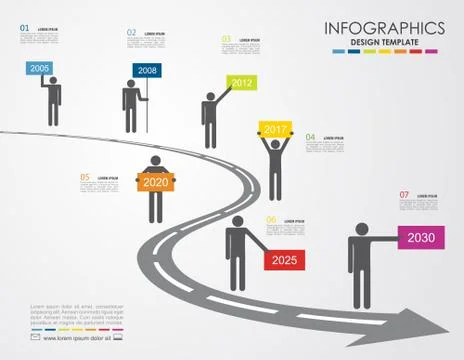 Infographic template. Vector illustration. Can be used for workflow layout Stock Illustration