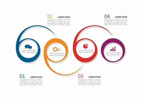Infographic template. Vector illustration. Can be used for workflow layout Stock Illustration