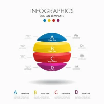 Infographic template. Vector illustration. Can be used for workflow layout Stock Illustration