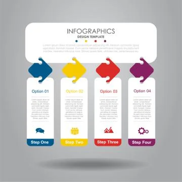 Infographic template. Vector illustration. Can be used for workflow layout Stock Illustration