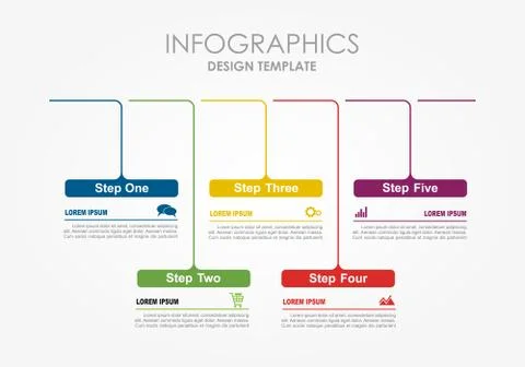 Infographic template. Vector illustration. Can be used for workflow layout イラスト素材