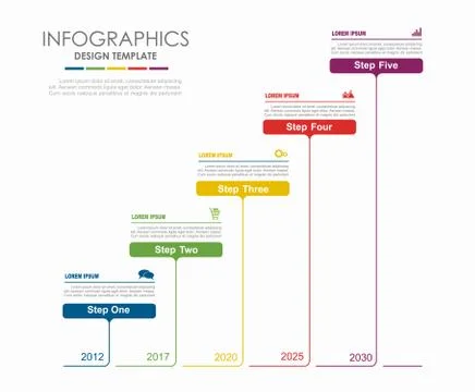 Infographic template. Vector illustration. Can be used for workflow layout 스톡 일러스트