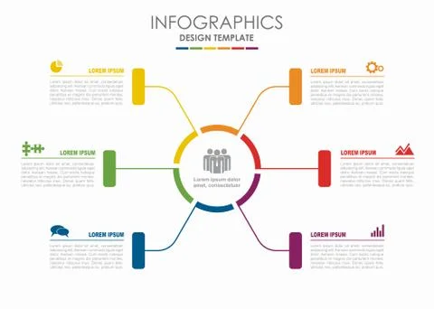 Infographic template. Vector illustration. Can be used for workflow layout Illustrazione stock