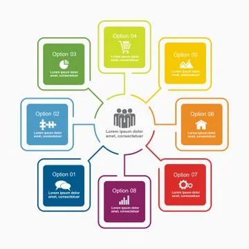 Infographic template. Vector illustration. Can be used for workflow layout 스톡 일러스트