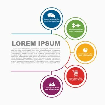 Infographic template. Vector illustration. Can be used for workflow layout Stock Illustration