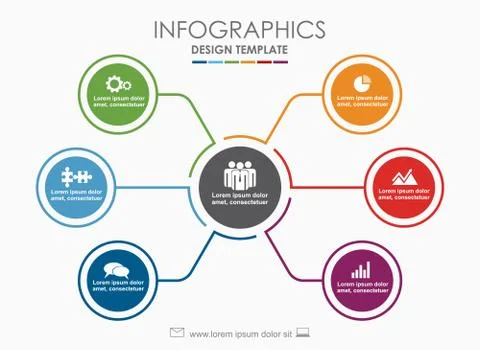 Infographic template. Vector illustration. Can be used for workflow layout Stock Illustration