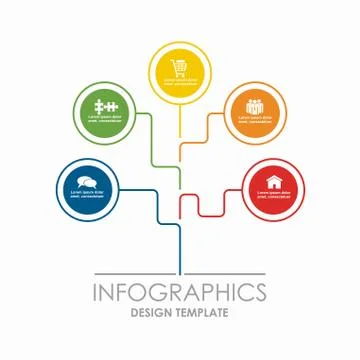 Infographic template. Vector illustration. Can be used for workflow layout Stock Illustration