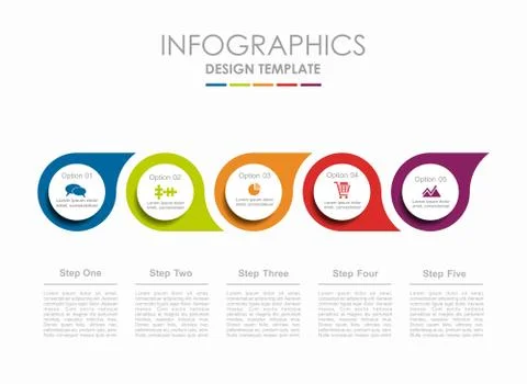 Infographic template. Vector illustration. Can be used for workflow layout イラスト素材