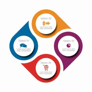 Infographic template. Vector illustration. Can be used for workflow layout 스톡 일러스트