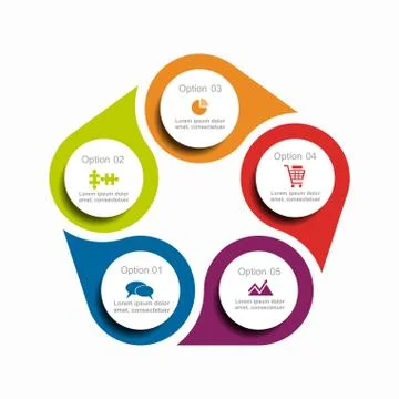 Infographic template. Vector illustration. Can be used for workflow layout イラスト素材