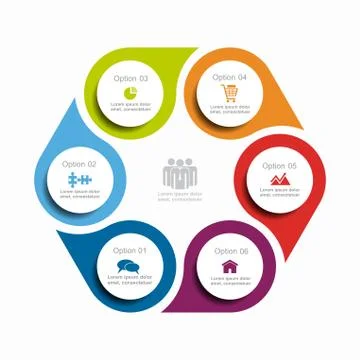 Infographic template. Vector illustration. Can be used for workflow layout Illustrazione stock