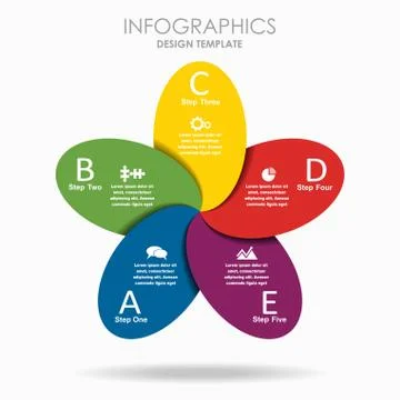 Infographic template. Vector illustration. Can be used for workflow layout Illustrazione stock