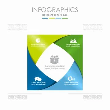 Infographic template. Vector illustration. Can be used for workflow layout 스톡 일러스트