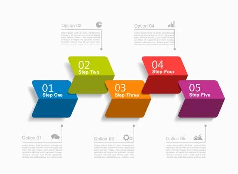 Infographic template. Vector illustration. Can be used for workflow layout 스톡 일러스트