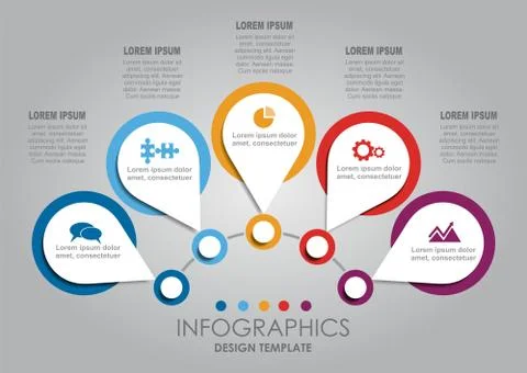Infographic template. Vector illustration. Can be used for workflow layout Stock Illustration