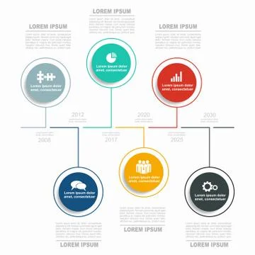Infographic template. Vector illustration. Can be used for workflow layout Illustrazione stock