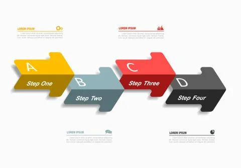 Infographic template. Vector illustration. Can be used for workflow layout Stock Illustration