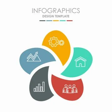 Infographic template. Vector illustration. Can be used for workflow layout Illustrazione stock