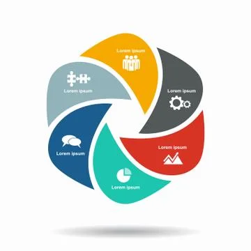 Infographic template. Vector illustration. Can be used for workflow layout Illustrazione stock