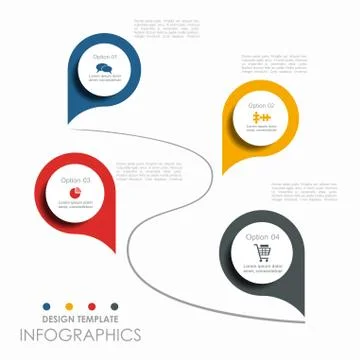 Infographic template. Vector illustration. Can be used for workflow layout Stock Illustration